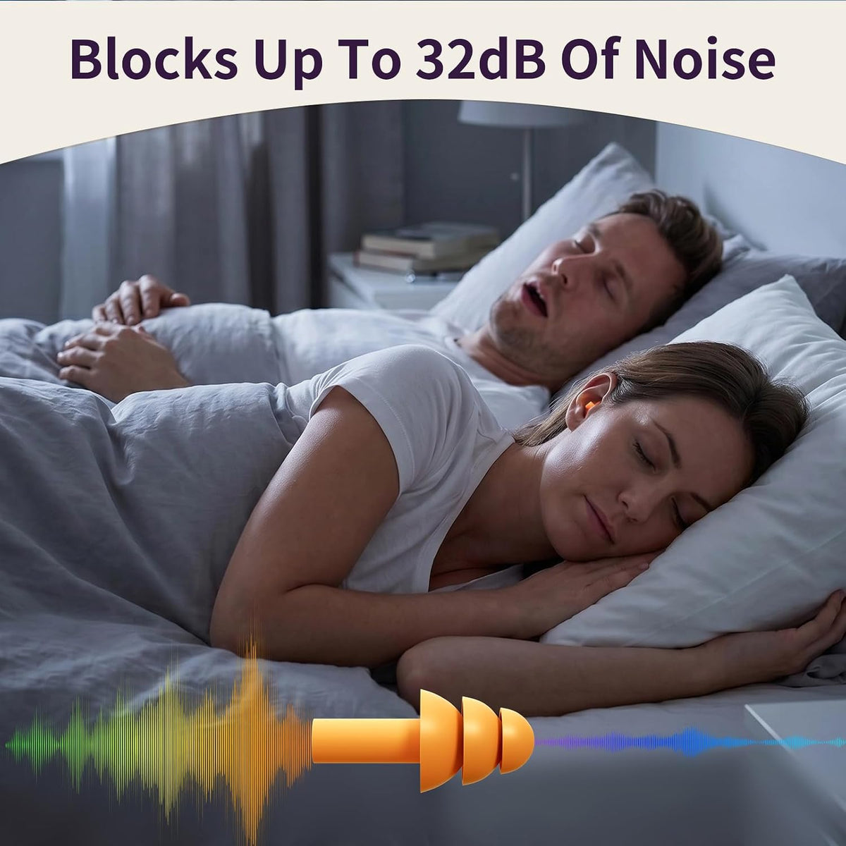 20 Pairs Ear Plugs for Sleeping, Reusable 32 dB (NRR) Noise Reduction for Side Sleepers, Swimming, Showering, Travel, Soft & Comfortable Fit, Hearing Protection, Comes with Separate Storage Cases