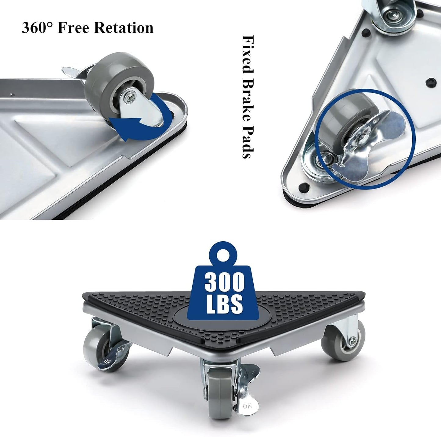 Furniture Moving Set for Hard Floor Surfaces, Move Heavy Furniture Quickly & Easily,(1 Lifter Tool & 4 Heightening Block)