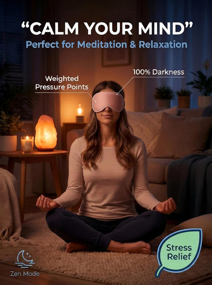 Sleep Mask for Women Men: 100% Blackout 3D Eye Mask for Sleeping, Sleeping Mask for Side Sleepers, Zero Pressure Memory Foam Eyelash Friendly Breathable Eye Cover, Airplane Travel Essentials-Pink