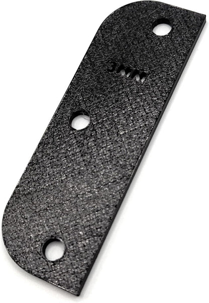 Door Hinge Shims (Set of 3) Hinge Spacer for Interior and Exterior Door Alignment - for 3.5", 4" and 4.5" Standard Hinges (3mm Thick, White, 3.5-inch)