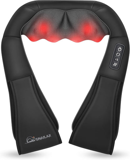 Shiatsu Neck & Shoulder Massager with Heat, Deep Tissue Back Massager