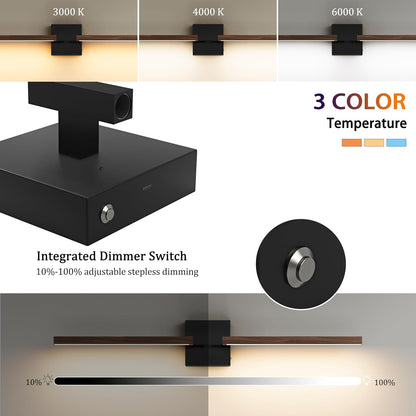 Rayogale Black Battery Operated Wall Sconce with Remote Control 8000mAh