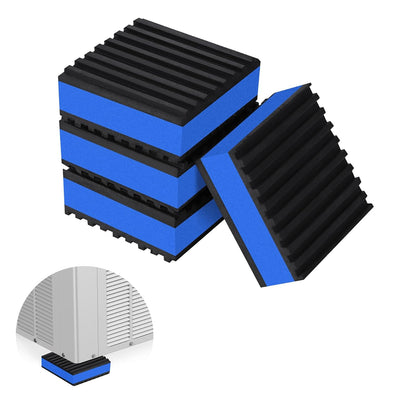 ToLanbbt 4 Pack Anti Vibration Pads for Washing Machine 4"x4", 7/8"T EVA Mechanical Damping Vibrating Sound Isolation Pad Rubber Isolator Mat for Compressor, Air Conditioner, Washer, Dryer, Treadmill