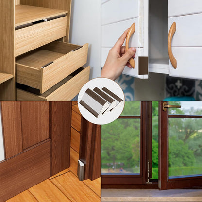 Kneelisa 118” Wedge-Shape Foam Window Weather Stripping Door Seal | Soundproofing Frame Winter Insulation Strip,Noise Cancelling Window Inserts,Door Gap Filler Light Blocker,White