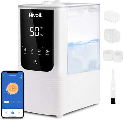 Levoit Top Fill Humidifiers for Bedroom, 2.5L Tank for Large Room, 25dB