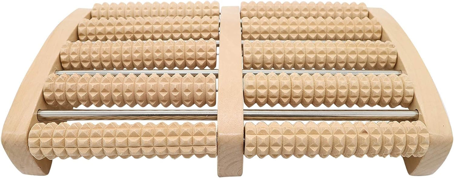 X Large Plantar Fasciitis Wooden Foot Massager Roller Pressure Point Therapy Massager Relieve Arch and Heel Pain Eliminate Muscle Fatigue Promote Blood Circulation
