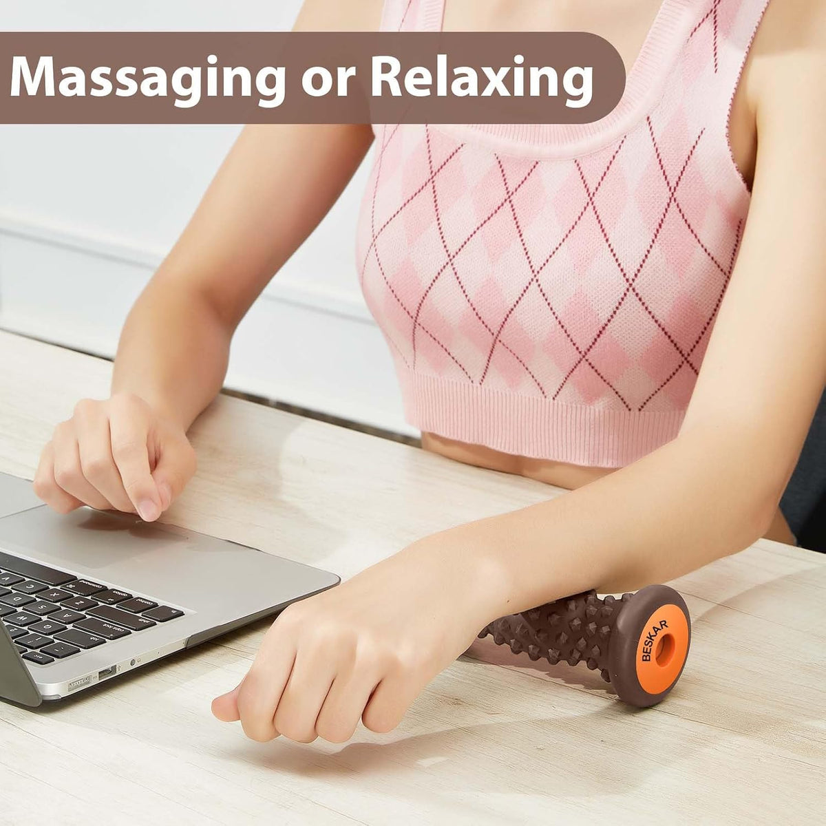 BESKAR Foot Massage Roller for Plantar Fasciitis Relief