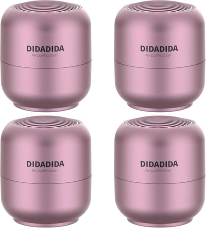 Refrigerator Deodorizer & Air Purifier | Eliminates 99% Odors, Long-Lasting Activated Charcoal Odor Absorber for Fridge & Home (Pink, 2PACK)