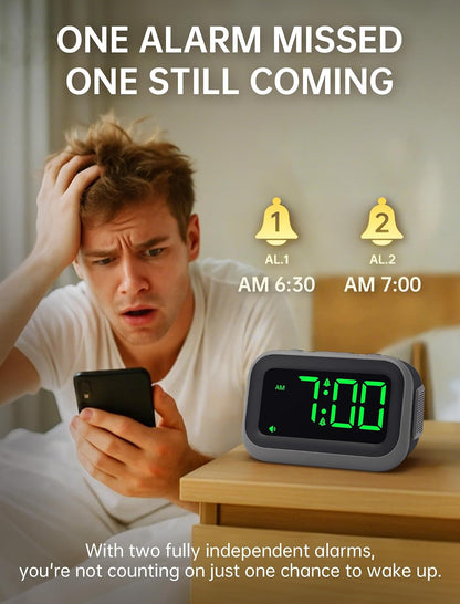 Acedeck Super Loud Alarm Clock: 115dB Wake-Up Power