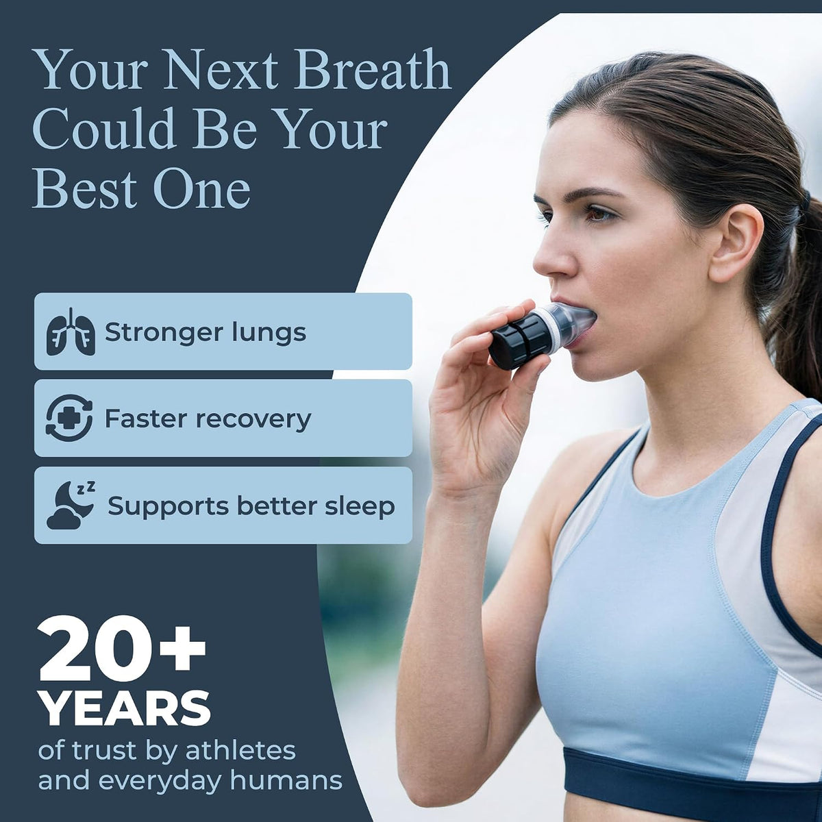 Expand-A-Lung | (2 Pack) Breathing Exercise Fitness Trainer | Inspiratory Muscle Strength Tool | Breathe Easier with Stronger Lungs | Dual-Way Inhale-Exhale Adj. Resistance Settings