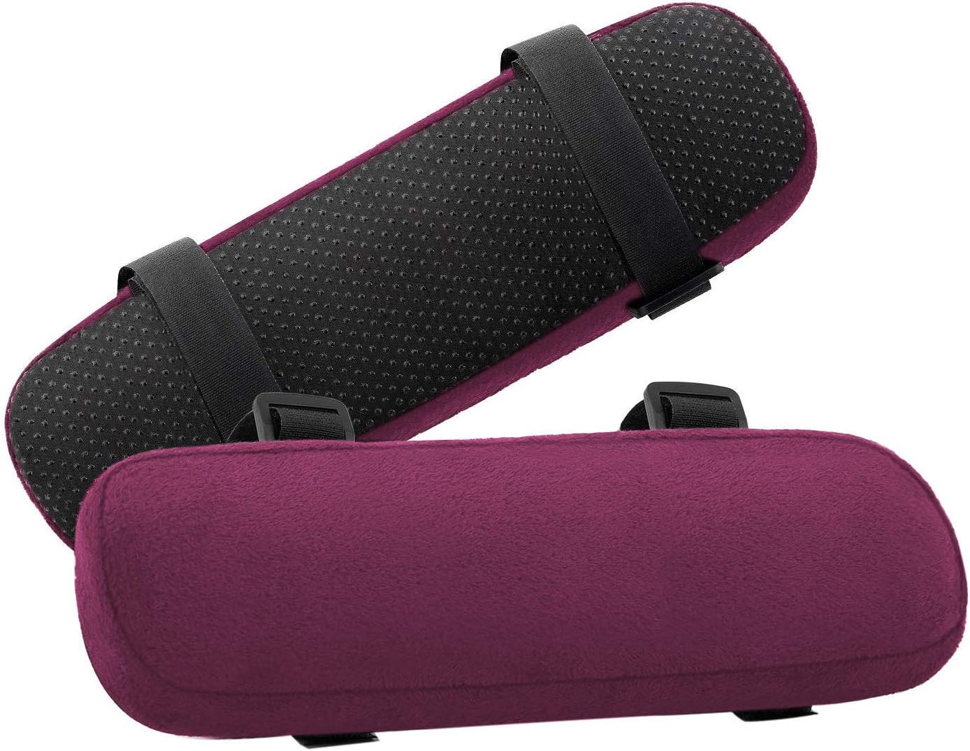MOSISO Chair Armrest Pads, Home/Office Chair Arm Rest Covers, Black | 2 Pack Memory Foam Comfy Computer Gaming Elbow Cushion, Removable Washable Elbow, Support Forearm Pressure Relief