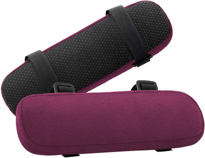 MOSISO Chair Armrest Pads, Home/Office Chair Arm Rest Covers, Black | 2 Pack Memory Foam Comfy Computer Gaming Elbow Cushion, Removable Washable Elbow, Support Forearm Pressure Relief