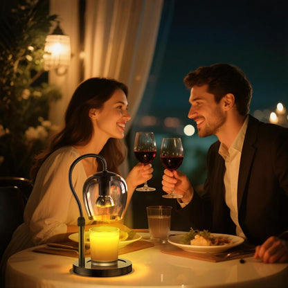Modern Minimalist Wax Warmer for Jar Candles, Timer & Dimmer | Modern minimalist style. Timer & dimmer safe melt. 2 bulbs & heat-proof base. Perfect for living room, bedroom, or office.