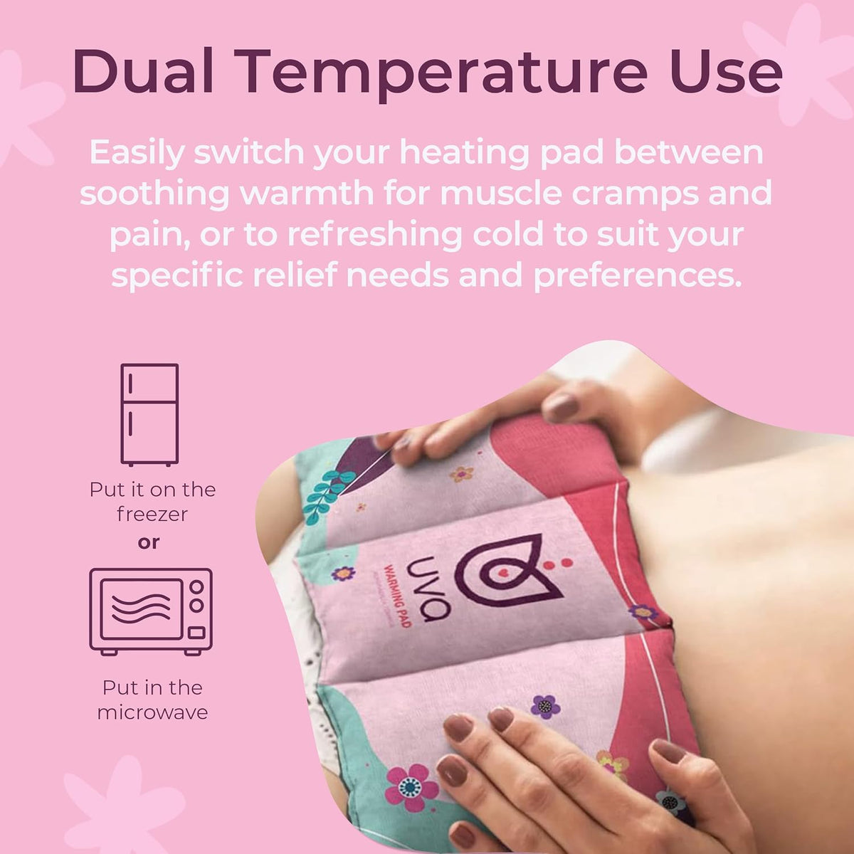 UVA Microwave Heating Pad for Cramps with Chamomile Seeds