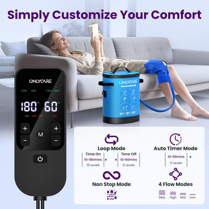 ONLYCARE Cold Therapy Machine, Ice Machine for Knee After Surgery