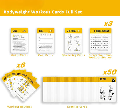 Half Balance Ball Workout Cards, 62 Exercises Cards Deck Large Size 5" x 3.5" Fitness Cards for Women & Men, Beginner Fitness Guide to Training Exercises at Home or Gym