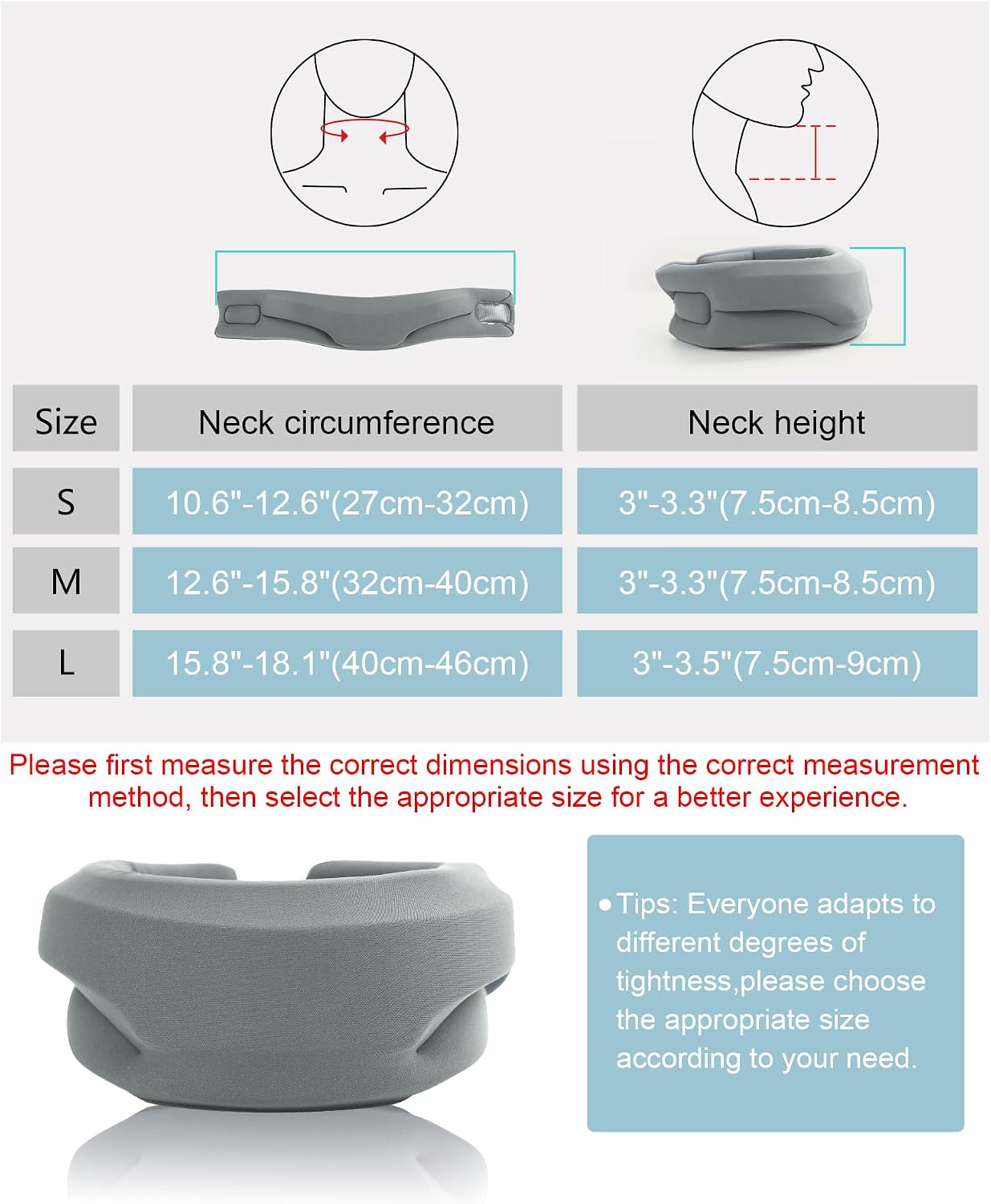 Neck Brace for Sleeping - Cervical Collar Relief Neck Pain and Neck Support Soft Foam Wraps Keep Vertebrae Stable for Relief of Cervical Spine Pressure for Women & Men Rose Pink Large Size