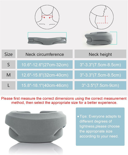 Neck Brace for Sleeping - Cervical Collar Relief Neck Pain and Neck Support Soft Foam Wraps Keep Vertebrae Stable for Relief of Cervical Spine Pressure for Women & Men Rose Pink Large Size