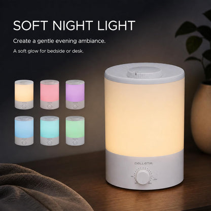 3.5L Ultrasonic Cool Mist Humidifier, Quiet Top Fill Humidifier with Auto Shut-Off, Adjustable Mist Output for Bedroom, Baby Room, Plants, and Large Rooms