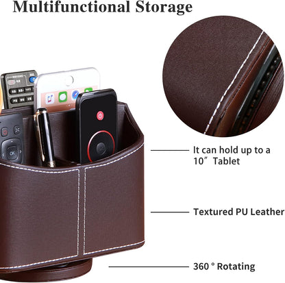 360° Rotatable Remote Control Holder,TV Remote Caddy for Nightstand Table