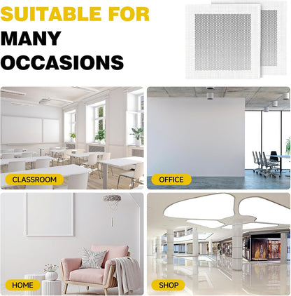 12 X 12 Inch Drywall Repair Kit, Wall Repair Patch Kits for Large Holes | Aluminum Self-Adhesive Mesh Drywall Repair Patch Suitable for Wall and Ceiling, Dry Wall Patch Kit with Scraper and Sandpaper