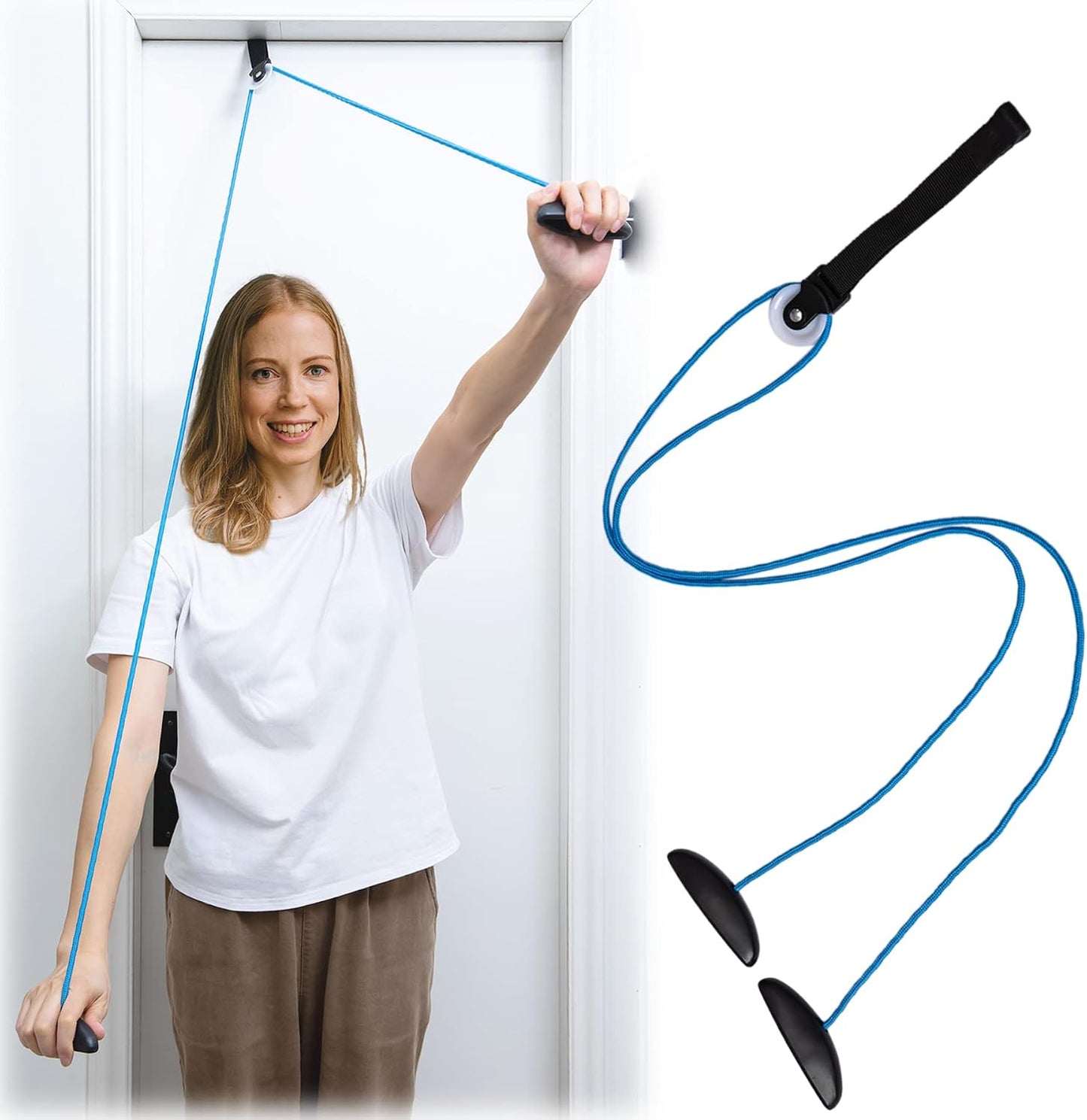 Shoulder Pulley Over The Door Physical Therapy System | Over-the-door exercise pulley designed for shoulder physical therapy exercises.