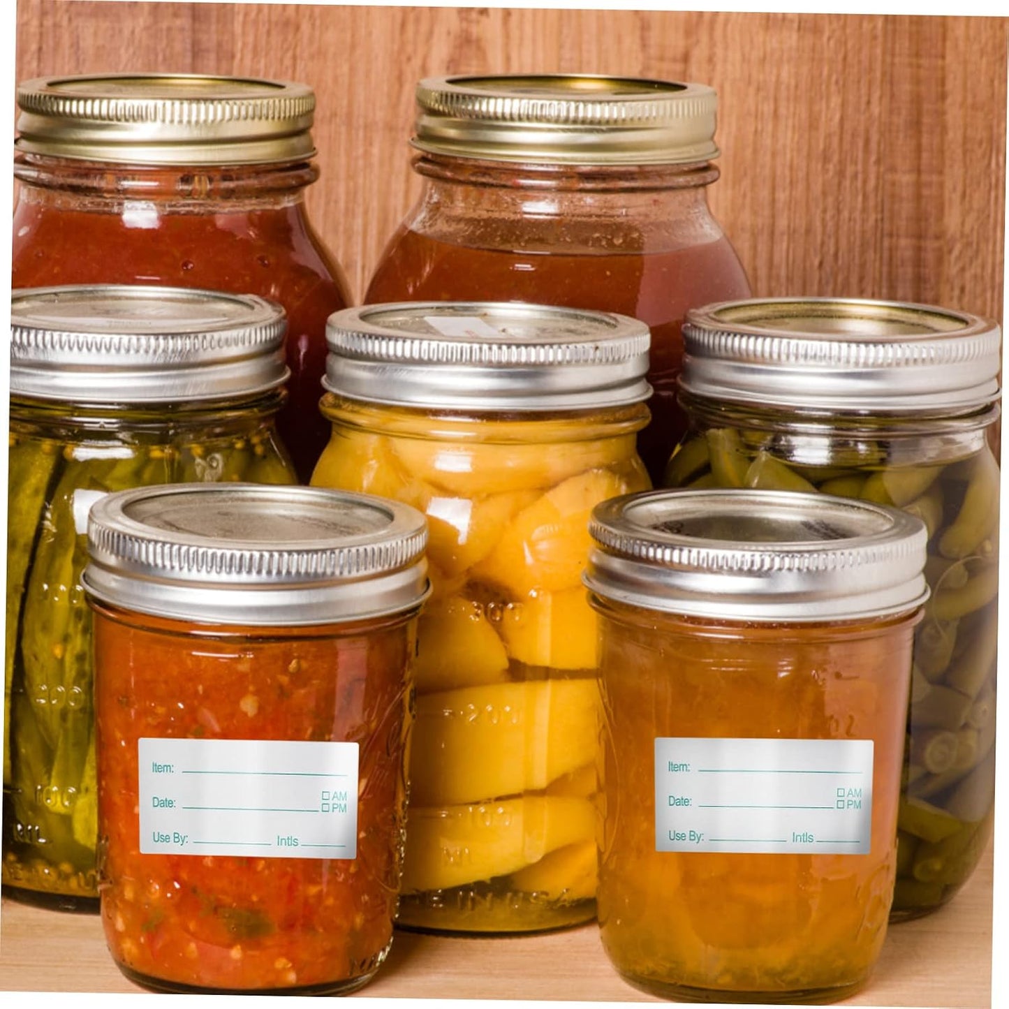 SHINEOFI Removable Food Date Labels for Kitchen Containers Pantry Freezer Canning Meal Prep Organization Stickers