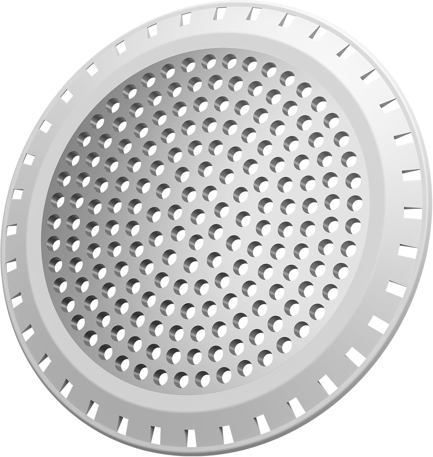 Shower Drain Hair Catcher,Aluvor Shower Drain Cover Bathtub Drain Strainer | Weighted Metal Hair Trap Stopper Sink Protector Filter Bathroom Flat Strainer Stopper (Silver gray)