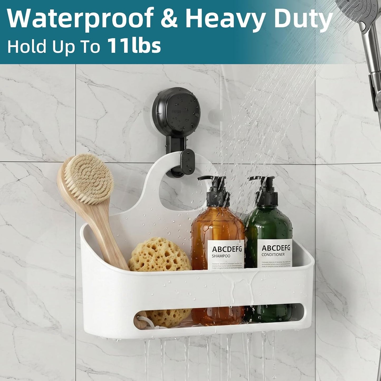 TAILI 2 Pack Upgraded Suction Cup Razor Holder for Shower Waterproof, Black | Visible Safety Indicator, Rust-Resistant Bathroom Organizer, No-Drill Glass Shower Wall Hook for Towel,Loofah,Razor,Squeegee