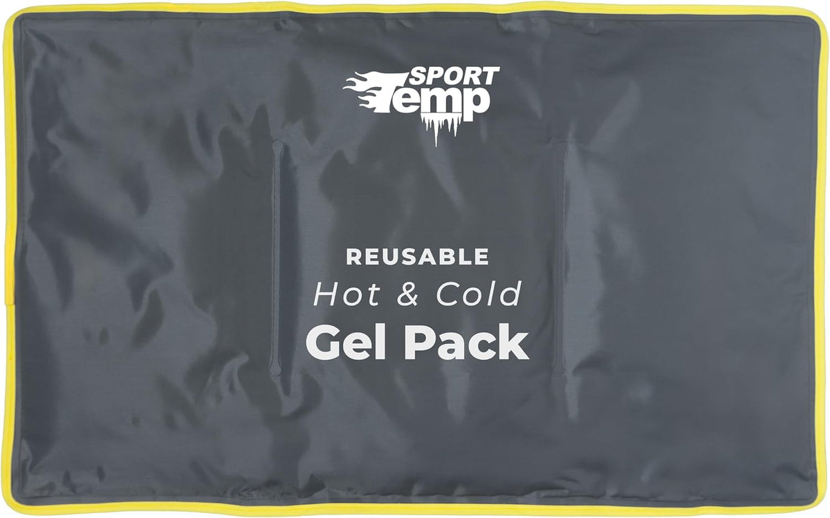 Hot & Cold Reusable Gel Pack Wrap for Neck/Shoulder/Back Pain Relief - Flexible Soft Compress - Ice & Heat Therapy for Rotator Cuff, Cervical, Pain, Swelling, Injuries and Surgery - Sport Temp