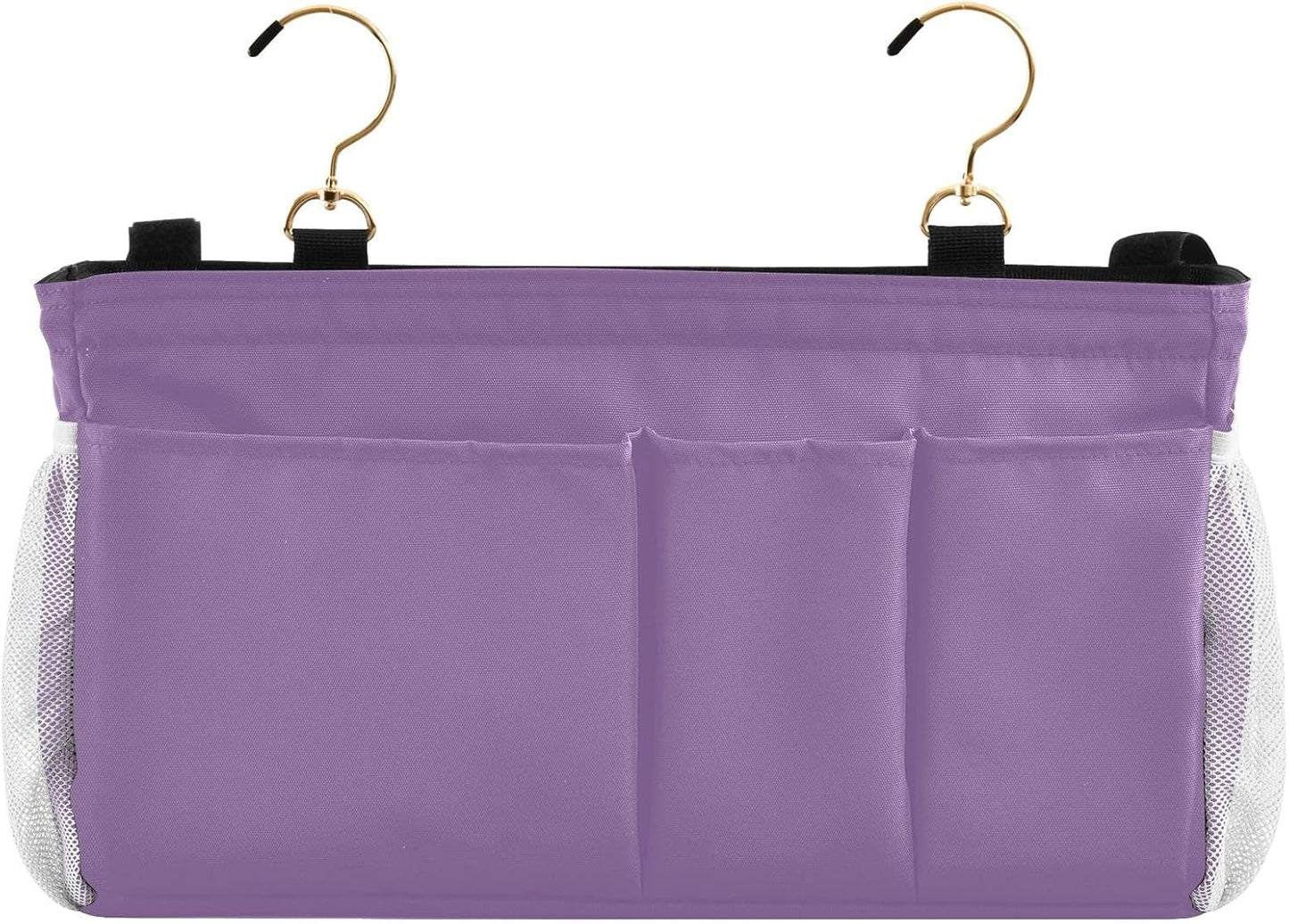 Warm Purple Bedside Caddy Bedside Storage Organizer Hanging Storage Bag for Bunk and Hospital Beds, Dorm Rooms Bed Rails