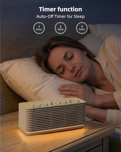 Sound Machine for Sleep, 255+ Natural White Noise Sound Combinations