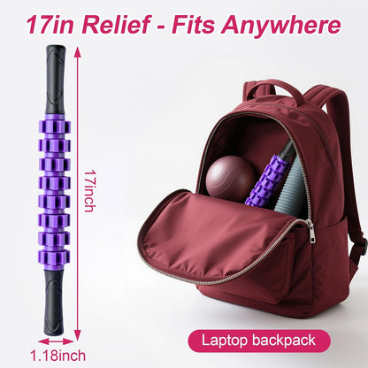 Massage Roller, Muscle Roller Stick, Therapy Roller Stick for Legs, Calf, Thigh, Lipo Roller for Relief Muscles, Deep Tissue Massage Rolling Pin for Trigger Points, Help Sore Muscle Recovery
