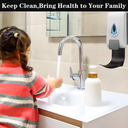 Soap Dispenser Wall Mount Drip Tray, 2Pcs Black Plastic Wall Mount Soap Dispenser Detergent Drip Tray Catcher Prevent Dripping and Spraying