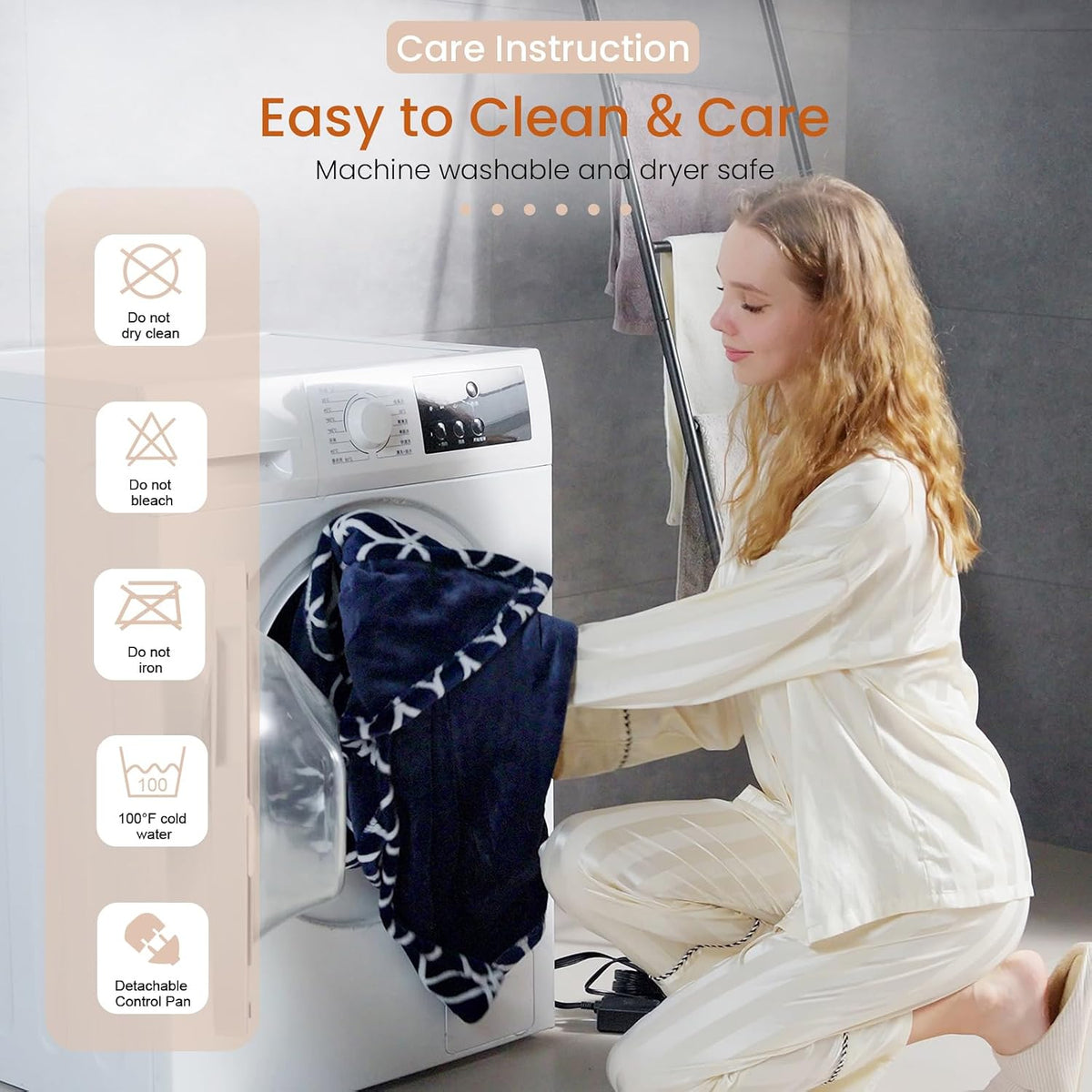 Heated Blanket Electric Throw Blanket with Built-in Button Controller 50"x60" One-Touch Ultra Cozy Soft Warm Heating Electric Blanket with 4 Heat Levels & 4 Hours Auto-Off Overheat Protection