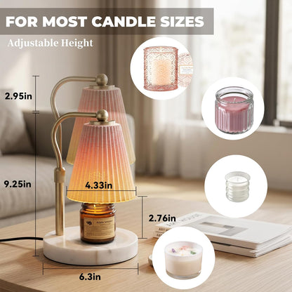 LALISU Candle Warmer Lamp with Timer Electric Candles Light Birthday Gifts