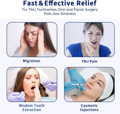Wisdom Teeth Ice Pack Head Wrap for Pain Relief - Cold Hot Therapy for Face