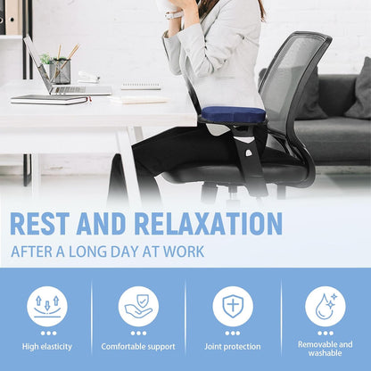 2 Packs Soft Office Chair Arm Pads Cushion, Memory Foam Office Chair Armrest Covers, Comfortable Elbow Rest Pillow Adjustable for Desk Gaming Wheelchair Pressure Relief