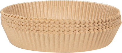 Restaurantware-Pastry Tek 8.1 x 5.5 x 1.8 Inch Air Fryer Liners, 100 Rectangle Air Fryer Baskets - No-Stick Silicone Coating, Unbleached, Food-Grade Paper Liners, For Steamer, Microwave, Oven