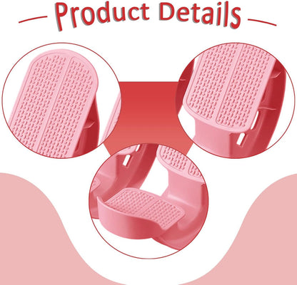 2 Pieces Foot Stretcher Rocker Calf Exercise Stand Ankle Tilting Tendon Board Plantar Massage Fitness Pedal Ergonomic PP Material Suitable for Yoga Ho, red