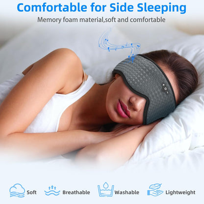 3D Sleep Mask with Bluetooth Headphones, Adjustable Bluetooth Eye Mask