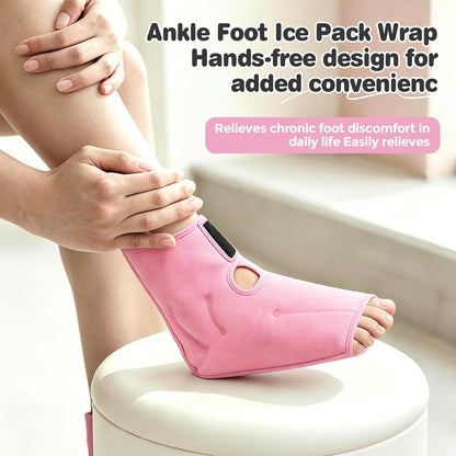 Ankle Ice Pack Wrap, Heel Ice Pack Wrap for Plantar Fasciitis Relief