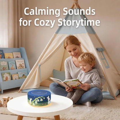 Kipcush White Noise Machine for Baby & Adults, 30 Soothing Sounds, Sleep Sound Machine with 8 Color Night Light, Memory Function, White Noise for Sleeping, Nursery, Office, Travel & Relaxation