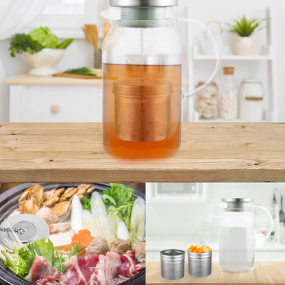 2 Pack 304 Steel Fine Mesh Tea Infusers for Loose Leaf Tea | Versatile for tea, spices & seasonings, fine mesh traps sediment, dishwasher-safe