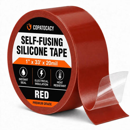 Self-Fusing Silicone Sealing Tape, Waterproof Repair Tape for Hose, Pipe, Electrical Cable, High Strength Leak Fix Wrap, Weatherproof Emergency Insulation Tape (1" x 5' x 20mil)