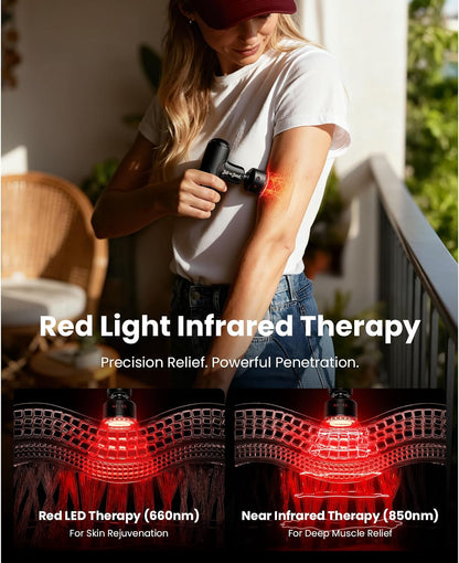 BOB AND BRAD Q2 Mini Massage Gun, Pocket-Sized Deep Tissue Massager Gun, Portable Percussion Muscle Massager Gun, Ultra Small & Quiet Muscle Massage Gun for Muscle Recovery with Carry Case