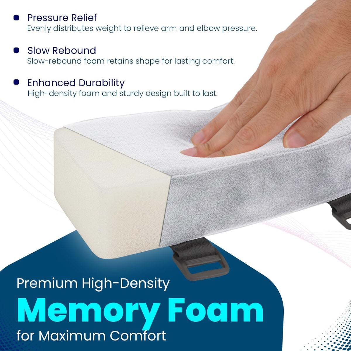 Arm Rest Cushion - Set of 2 Office Chair Arm Pads for Elbow Pain Relief - Computer Office Chair Arm Covers for Comfortable Desk Setup