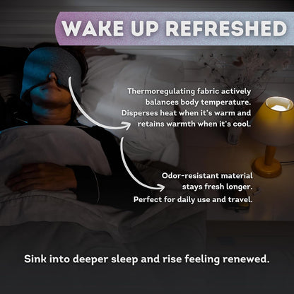 Sleep Mask for Men Women, 100% Light Blocking, Comfortable Adjustable for All Head Sizes, Breathable Eye Mask, Ideal Blackout Sleep Mask for Side Sleepers, Travel, Airplane, Nap, Shift Work