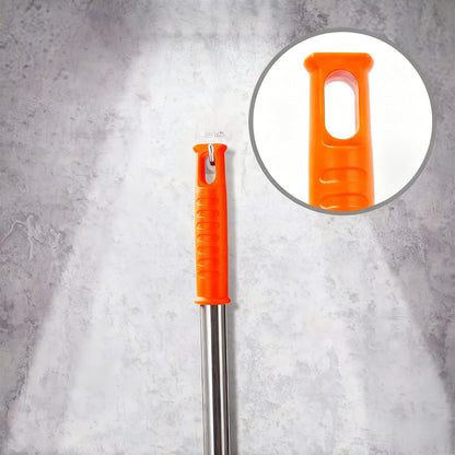 Gap Cleaning Duster, 110" Extendable Retractable Cleaning Tool with 3 Washable Microfiber Cloths, Under Appliance Fridge Furniture Duster for Home Cleaning (Orange)
