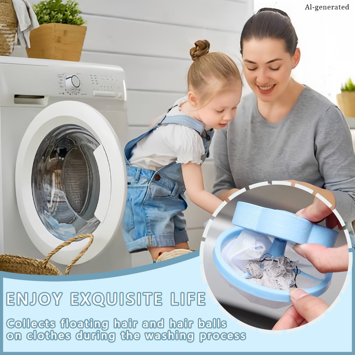 8 PCS Hair Filter Bag Floating Lint Catcher for Washing Machine Pet Hair Catcher Flowers Shape Lint Trap Cleaning Tool Reusable Washing Hair Filter Cleaning Mesh Bag Dog Cat Hair Remover for Laundry